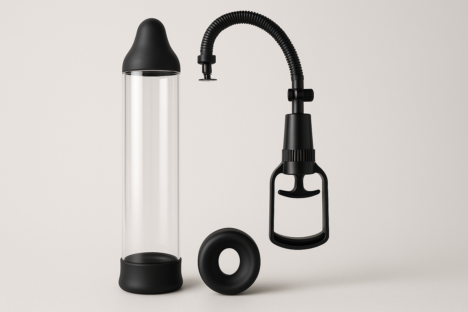 Honeypleasures Beginners Vacuum Penis Pump Penile Pump Kit with Trigger Grip