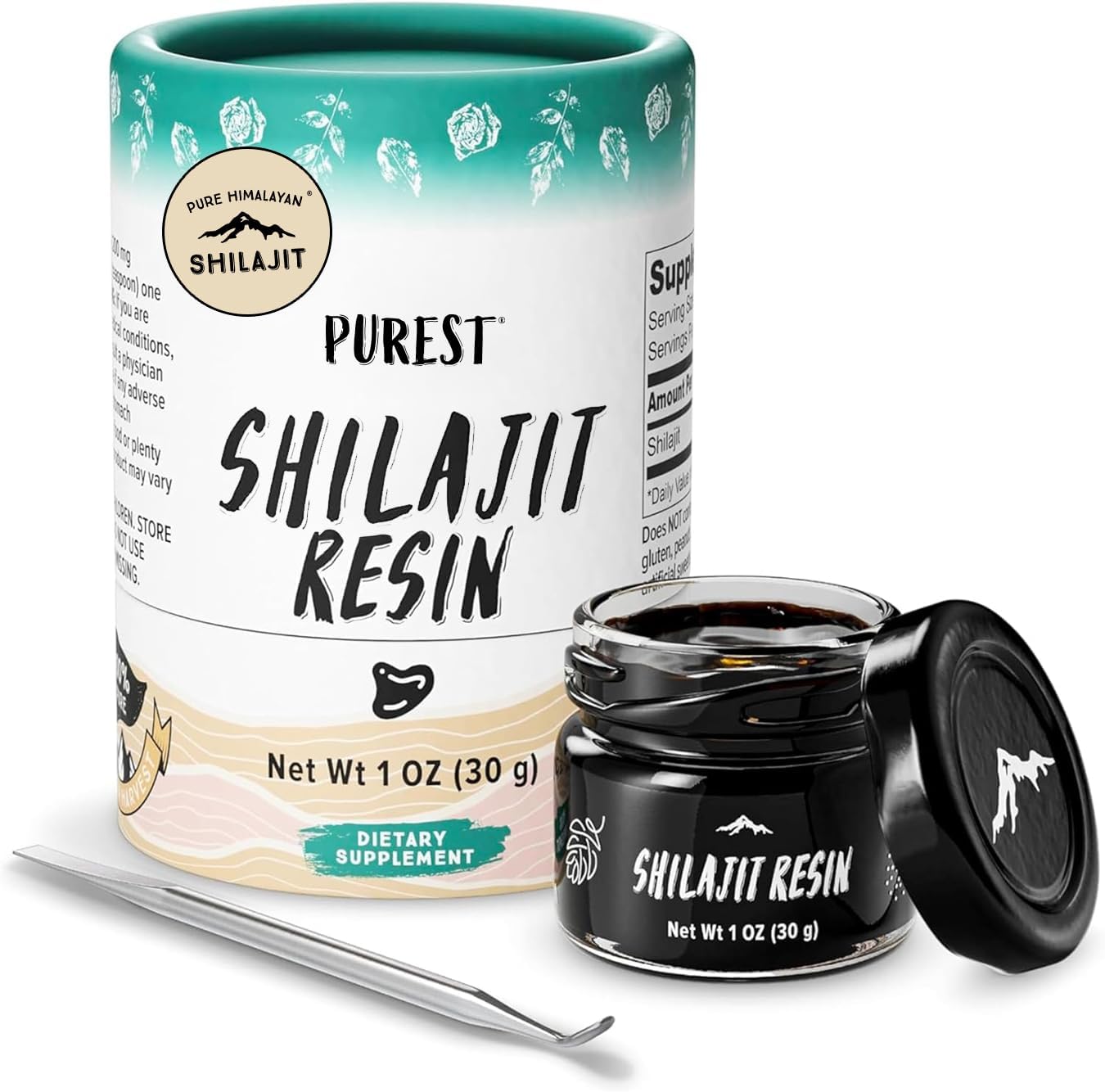 Pure Himalayan Shilajit | 100% Pure Natural Shilajit Grade A Max Potency 85+ Trace Minerals  Fulvic Acid | 3rd Party US Lab Tested | Resin | 30g