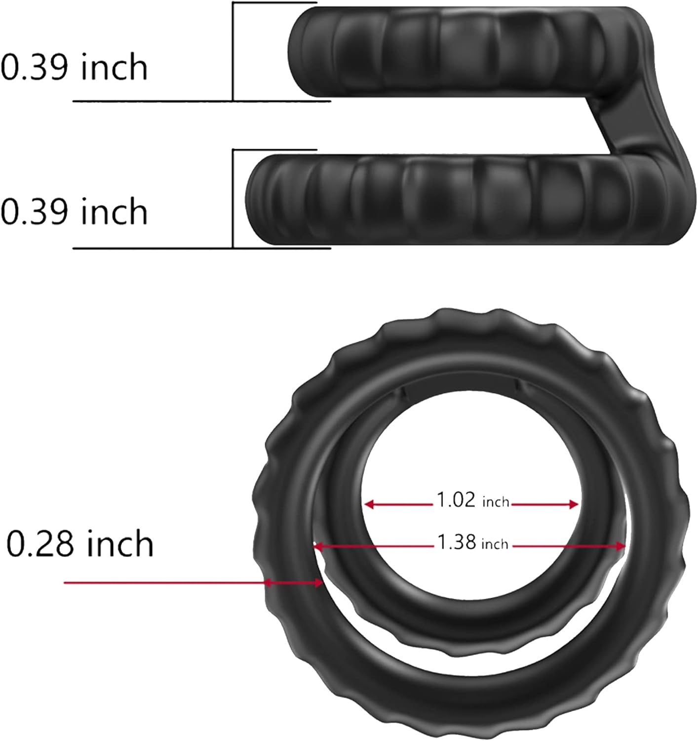 Silicone Penis Ring for Men 7Pcs, Ultra Soft Stretchy Cock Ring Penis Enlargers Erect Support Ring,Adjustable Penis Rings for Male Erection Enhancing Sex Toy for Men Long Lasting (Premium D)
