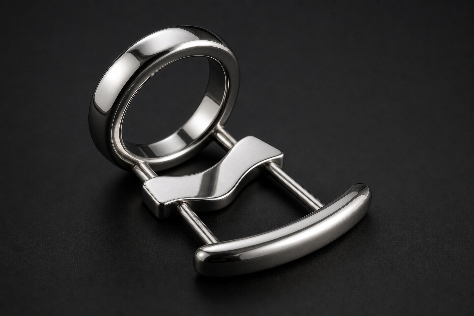 Stainless Steel Metal Cock Ring Metal Penis Ring,Arc Ring Delay Ring Male Metal Ball Scrotum Stretcher Delay Ejaculation Lasting Erection (A3:51x56mm)