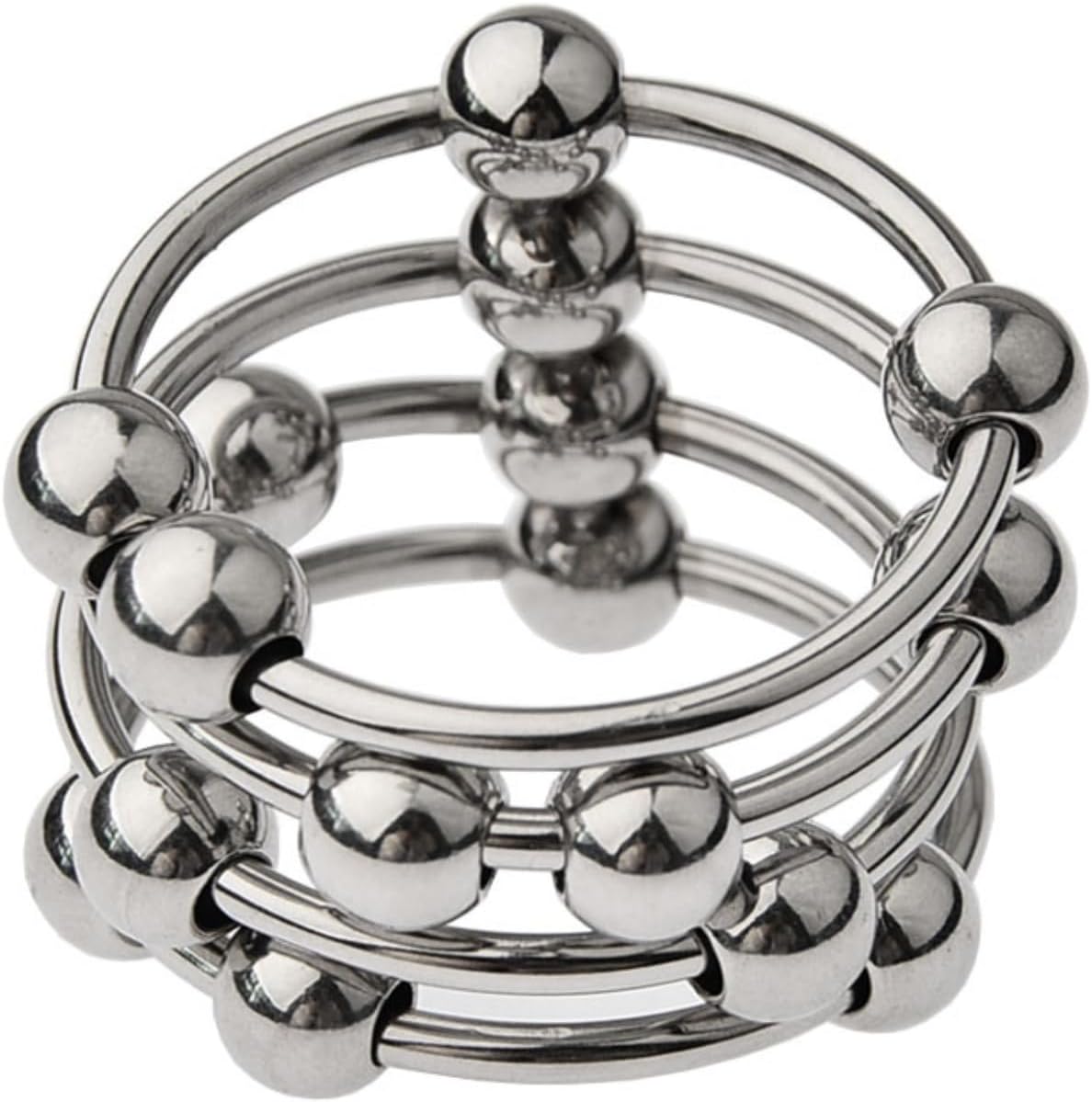 4 Layers Plus Beads Men's Metal Delay Workout Accessories-USZF24 (35mm) | Available in Sizes, Suitable for Beginners and Advanced Users