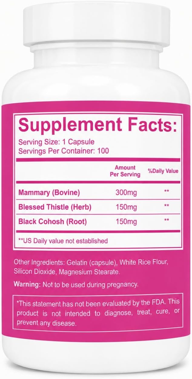 SOR, Inc. Super Strength Mammary Natural Breast Enhancement Formula Bovine Mammary Glandular Capsules review