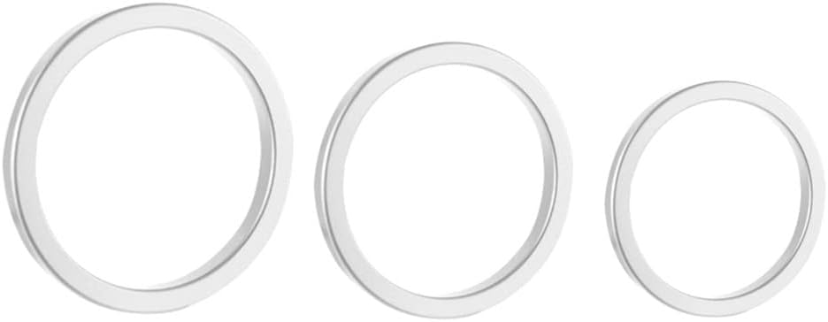 3pcs/lot Light Aluminium Alloy Penis Ring Metal Semen Lock Ring Prolonged Ejaculation Training Cock Rings SM Male Sex Toys