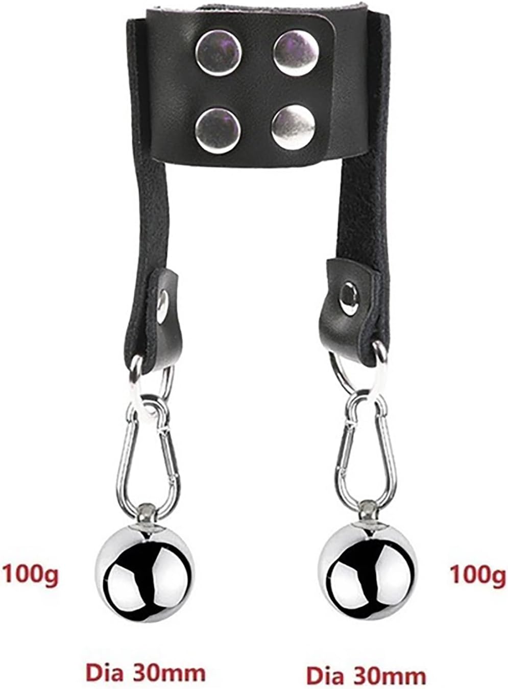 Cock Ring Male Metal Ball Stretching Weights Adult BDSM Ball Scrotum Pendant Stretcher Leather Penis Rings Chastity Device