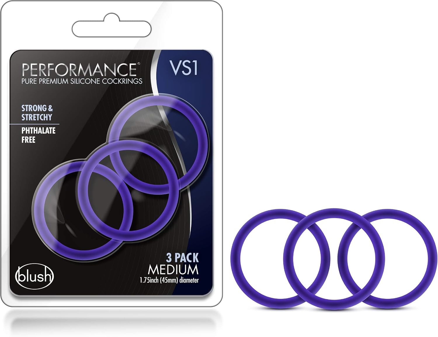 https://www.amazon.com/dp/B082ZV2SVX - Blush Performance VS1 Silicone Cock Rings - Penis Ring Pack - 1.75” Stretch Fit - Platinum Cured Stretchy C Rings - Male Stamina Enhancement Bigger Erections Adult Sex Toy - Black review