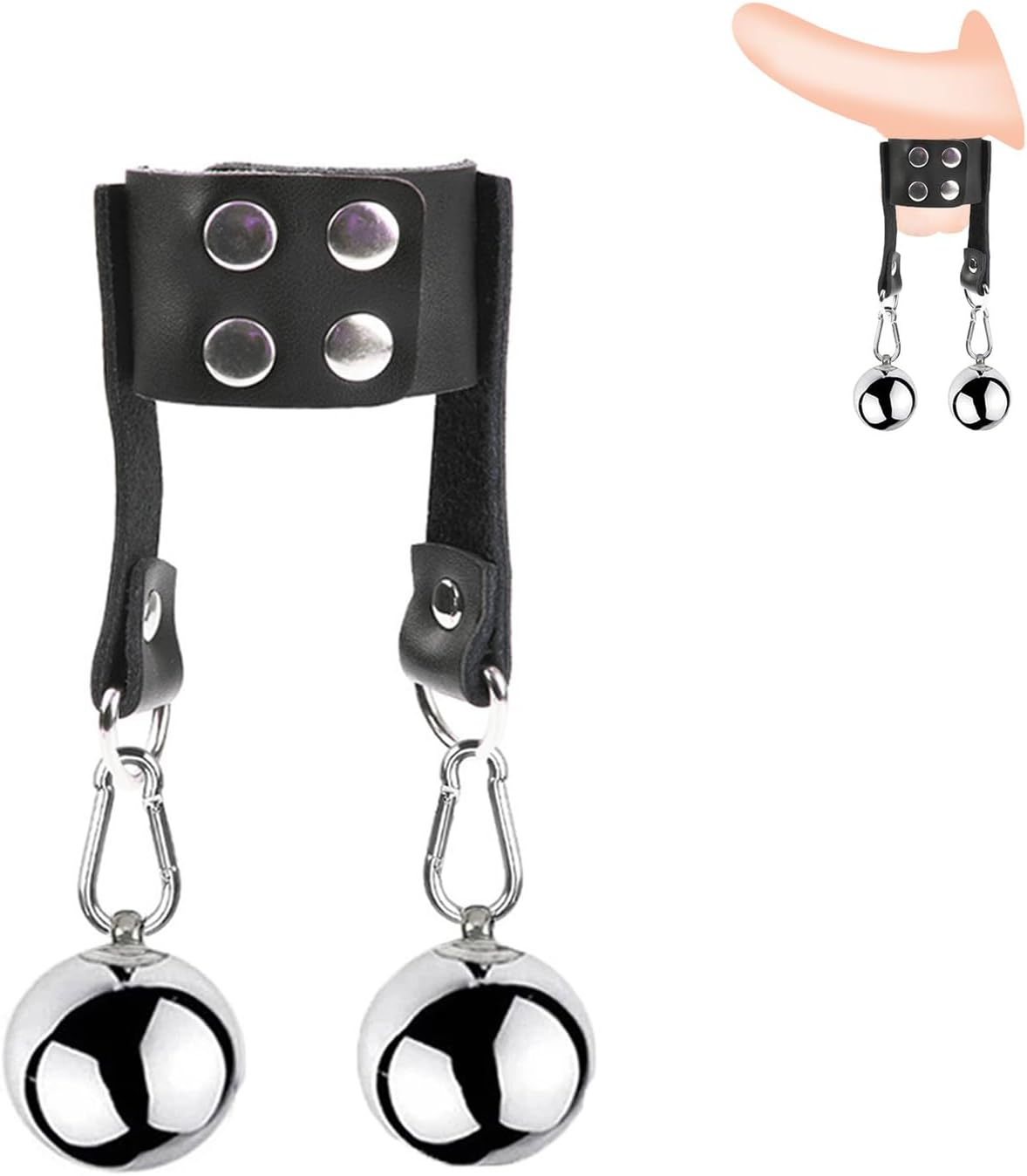 https://www.amazon.com/dp/B0CGPWDNKX - Cock Ring Male Metal Ball Stretching Weights Adult BDSM Ball Scrotum Pendant Stretcher Leather Penis Rings Chastity Device