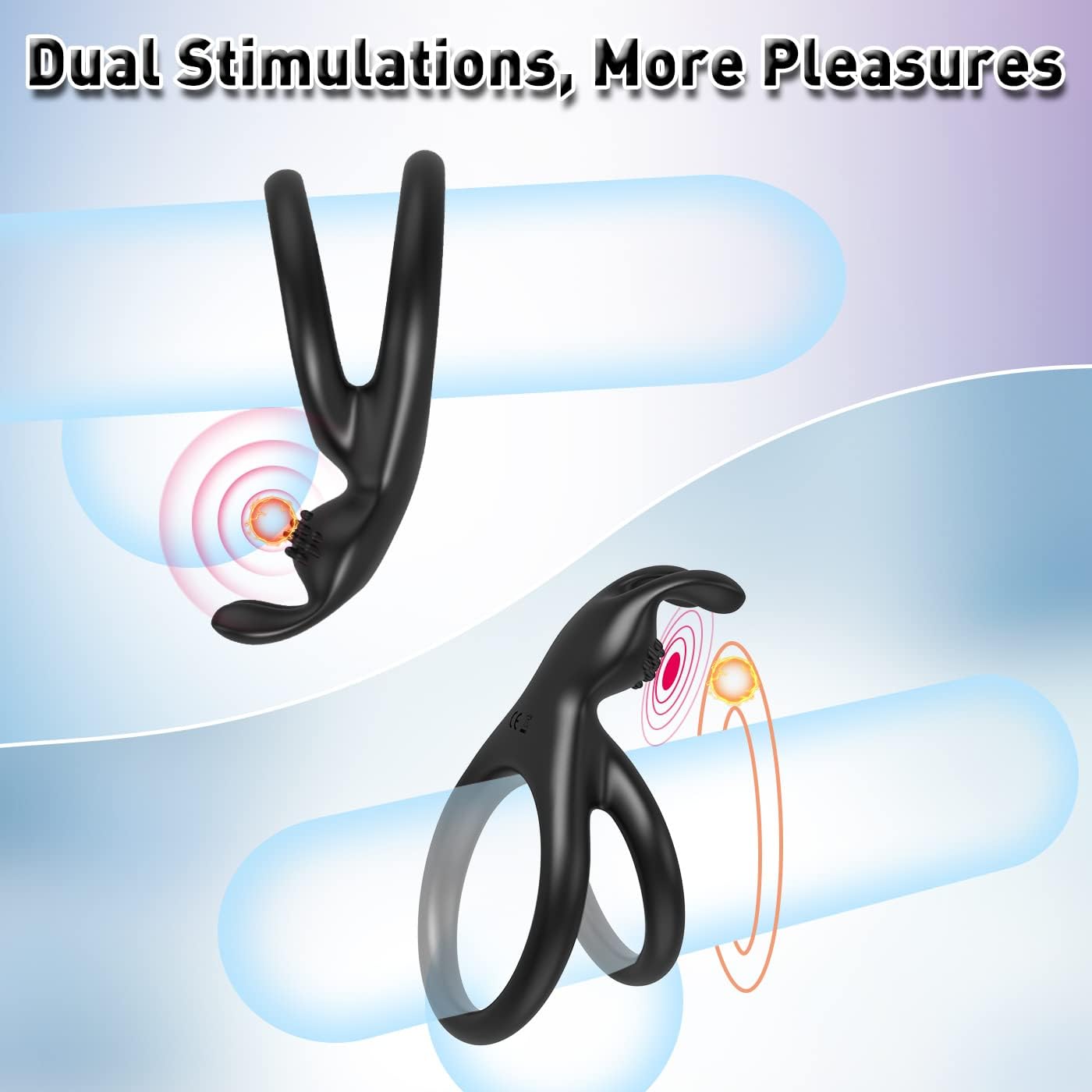 Silicone Penis Rings Cockrings - Vlatne 5pcs Ultra Soft Cock Ring Set for Men Longer Lasting Erection, Adult Sex Toys for Men